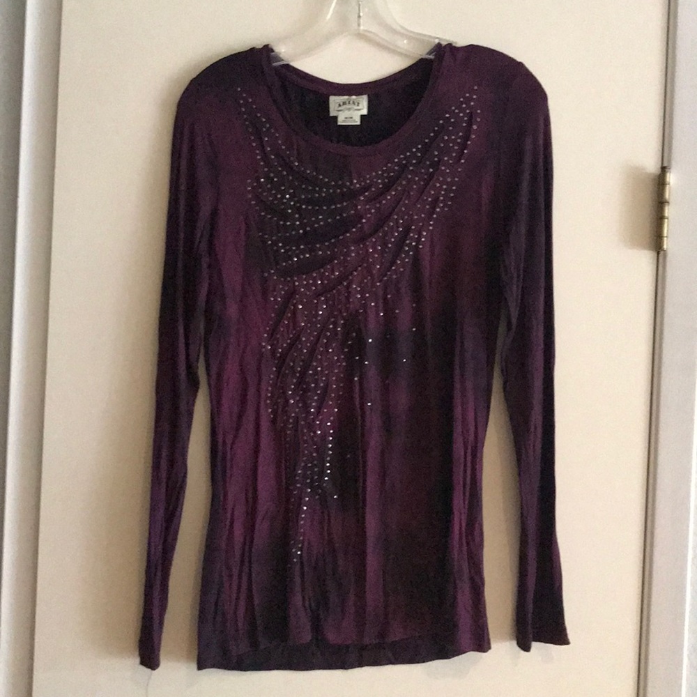 Deep maroon Ariat long sleeve shirt